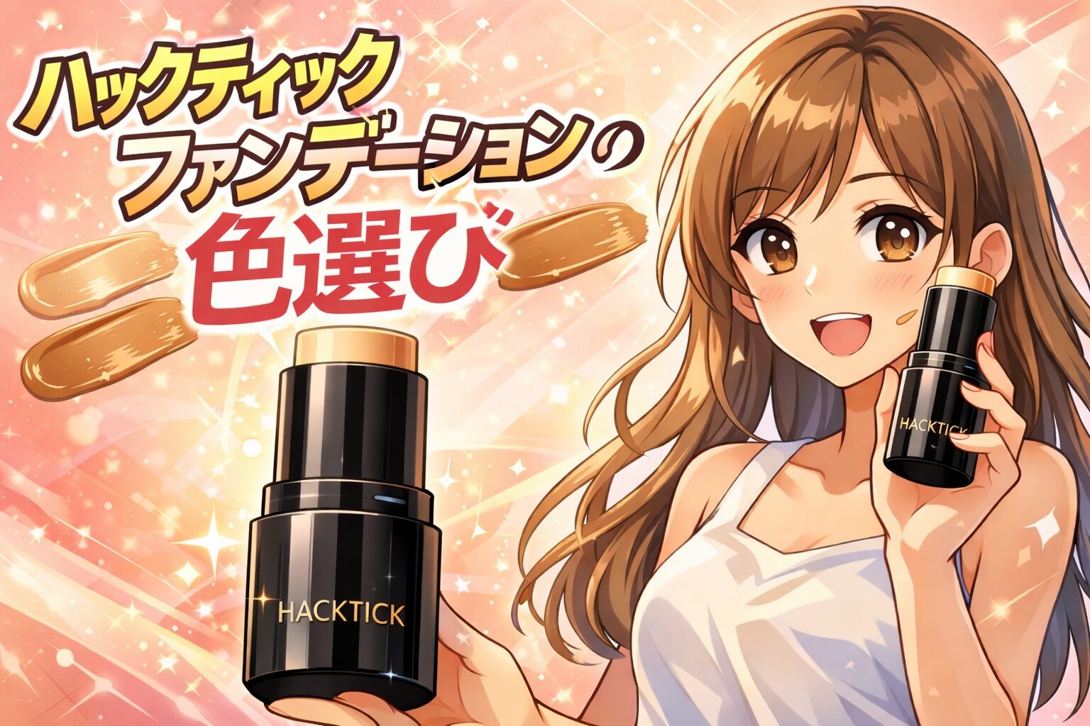 ハック ティック ファンデーションの色選び