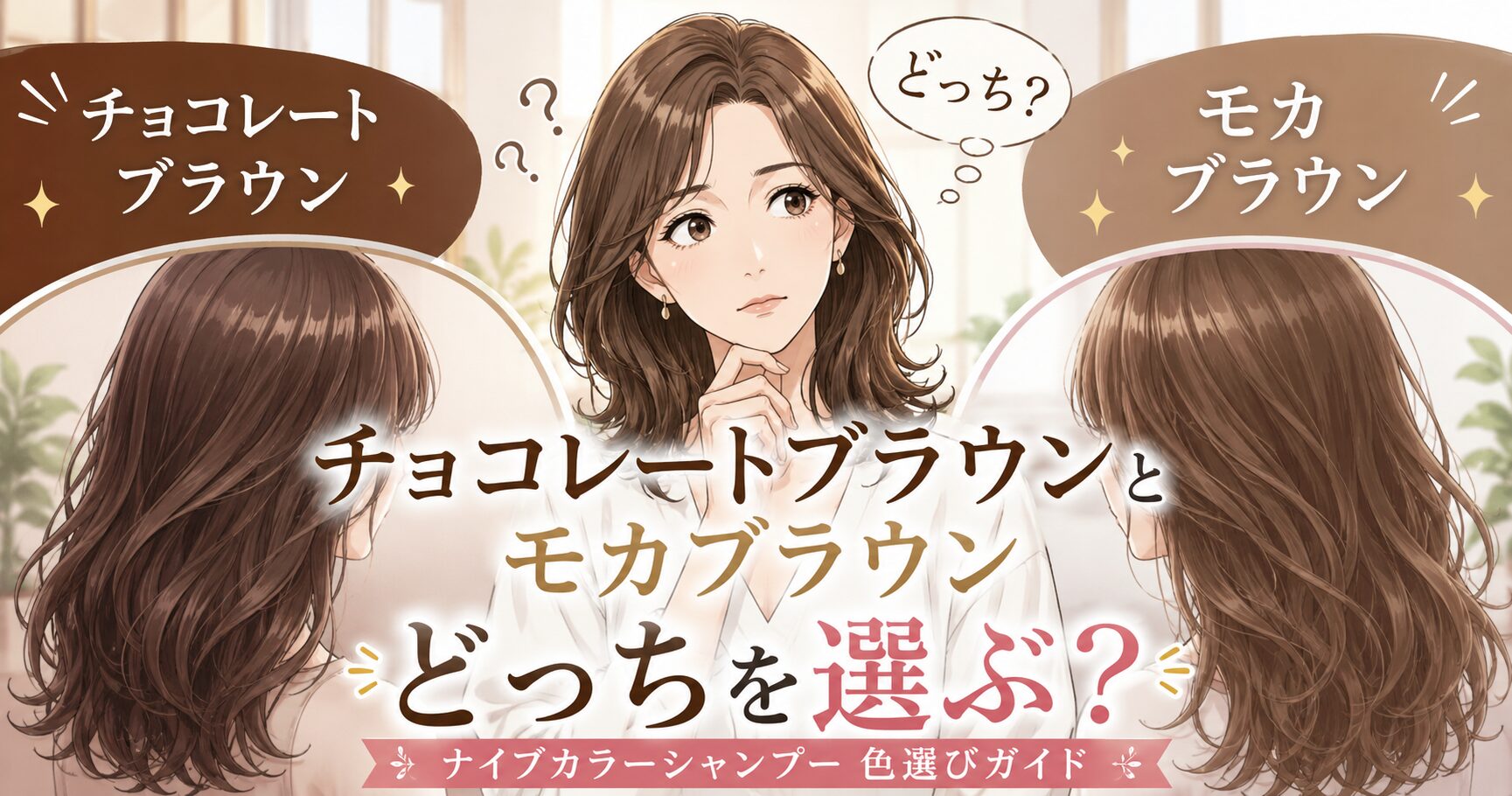 ナイブカラーシャンプーの色選び！チョコレートブラウンとモカブラウンはどっち